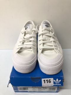 ADIDAS NIZZA PLATFORM MID WOMENS TRAINERS - WHITE - SIZE: 4