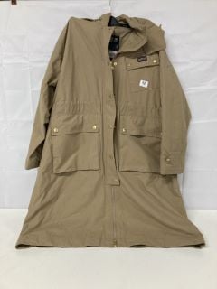 BARBOUR INTERNATIONAL ROBERTA SHOWERPROOF COAT - BEIGE - SIZE: 18 - RRP.£279