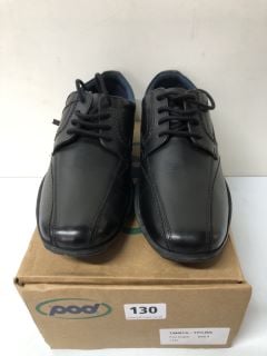 POD ANGUS BLACK LEATHER FORMAL SHOES - SIZE: 5