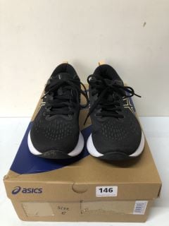 ASICS GEL-ECITE 10 TRAINERS - BLACK - SIZE: 6