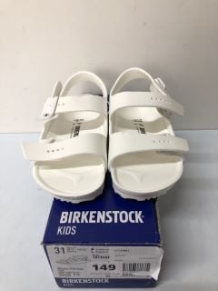 BIRKENSTOCK KIDS MILANO EVE SANDALS - WHITE - SIZE:13