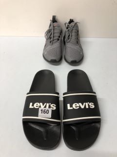 2 X DESIGNER FOOTWEAR INC. LEVI'S SLIDERS