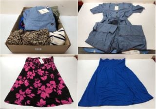 BOX OF DESIGNER WOMENS CLOTHING VARIOUS SIZES