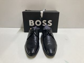 HUGO BOSS COLBY DERB BLACK SHOES - SIZE 12