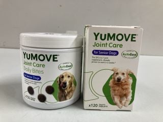 2 X YUMOVE PET PRODUCTS INC. YUMOVE JOINT CARE DAILY BITES FOR SENIOR DOGS