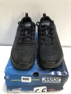 SKECHERS WORK MAX CUSHIONING STEEL TOE CAP TRAINERS - SIZE 5