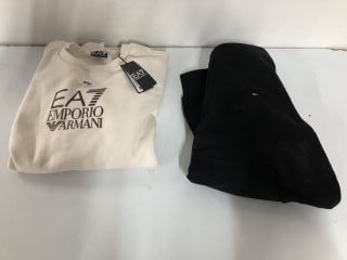 2 X DESIGNER CLOTHING TO INC EA7 EMPORIO ARMANI JUMPER - SIZE UNKNOWN