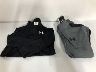 2 X DESIGNER CLOTHING TO INC UNDER ARMOR TECH GRAPHIC - SIZE UNKNOWN