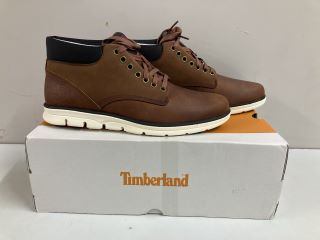 TIMBERLAND MEN'S BRADSTREET LEATHER CHUKKA BOOTS - BROWN - SIZE: 8 - RRP.£140