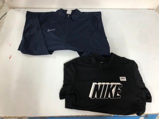 2 X DESIGNER CLOTHING TO INC BLACK NIKE T SHIRT - SIZE SMALL