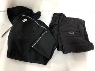 2 X DESINGER CLOTHING TO INC EA7 EMPORIO ARMANI HOODIE - SIZE M