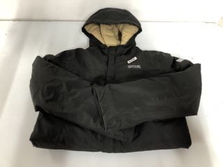 REGATTA GREAT OUTDOORS CHILDRENS BLACK COAT - SIZE 9-10 YEARS