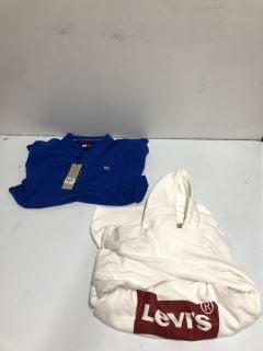 2 X DESIGNER CLOTHING TO INC LEVIS WHITE JUMPER - SIZE XS