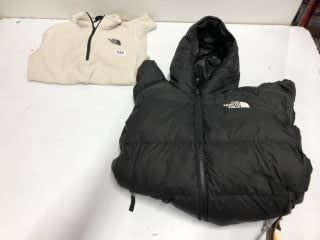 2 X CHILDRENS DESIGNER CLOTHING ITEMS TO INC THE NORTH FACE REVERSABLE PUFFER COAT - SIZE UNKNOWN