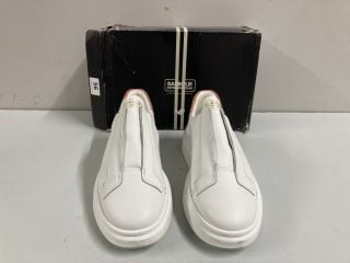 BARBOUR INTERNATIONAL CARRIE TRAINERS - WHITE - SIZE: 6 -RRP.£50