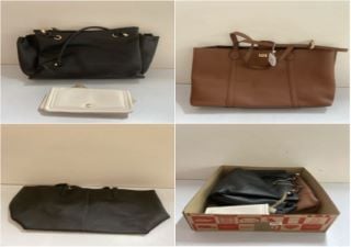 BOX OF VARIOUS DESIGNER BAGS