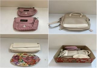 BOX OF VARIOUS DESIGNER BAGS