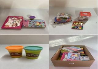 BOX OF ITEMS TO INC.BUBBLE FROG BATHTIME FUN