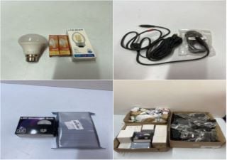 QTY OF VARIOUS ITEMS INC. LED BULB HIGH LUMEN LAMP