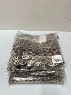 6 X LEOPARD PRINT DENIM MIDI SKIRTS - SIZE: 18 - RRP.£30 EACH