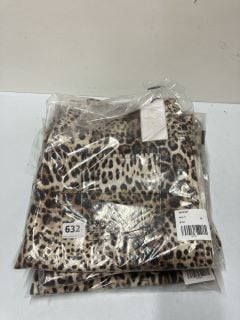 6 X LEOPARD PRINT DENIM MIDI SKIRTS - SIZE: 16 - RRP.£30 EACH