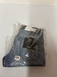 JACK & JONES GLENN SLIM FIT DISTRESSED JEANS - SIZE: W30 L32 - RRP.£60