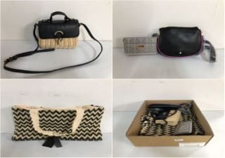 BOX OF VARIOUS DESIGNER HANDBAGS