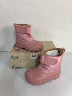 IGOR CHILDREN'S NEU SNOWBOOT - SIZE 7