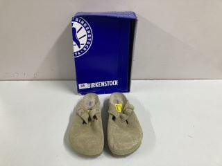 BIRKENSTOCK BOSTON BS FADED KHAKI SHOES - SIZE: 7 - RRP.£130