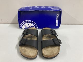 BIRKENSTOCK ARIZONA BIRKO-FLOR SANDAL - BLACK - SIZE:4 - RRP.£80