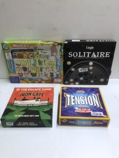 4 X BOARD GAMES TO INC CHEATWELL TENSION FAMILY EDITION