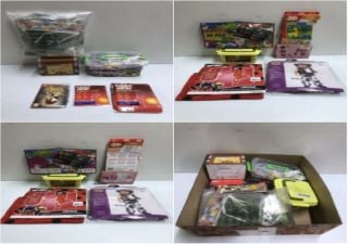 BOX OF CHILDRENS TOYS TO INC STASHABLE FIGIT TOY SET