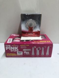 2 X CLEANING PRODUCTS TO INC THE PINK STUFF MIRACLE SCRUBBER SET