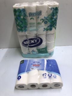 3 X ITEMS TO INC NICKY ELITE TOILET TISSUE 24 PACK