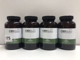 4 X CBD GURU CBD GUMMIES 1200MG (18+ ID REQUIRED)