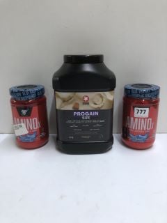 3 X PROTEIN PRODUCTS TO INC MAXI NUTRITION PROGAIN SIZE 1.2KG BANOFFEE FLAVOUR - BEST BEFORE 10/24