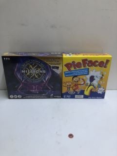 2 X BOARD GAMES INC. PIE FACE GAME