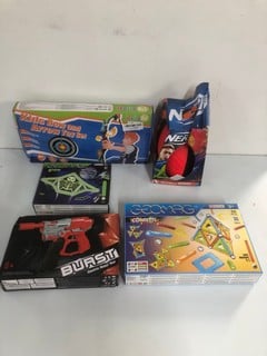 5 X VARIOUS TOYS/GAMES INC. NERF PRO GRIP FOOTBALL