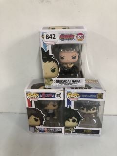 3 X POP! VINYL FIGURES INC. BLACK CLOVER YUNO