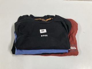 4 X VARIOUS BOSS DESIGNER T-SHIRTS - VARIOUS SIZES