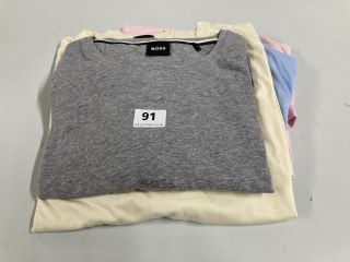 4 X VARIOUS BOSS DESIGNER T-SHIRTS - VARIOUS SIZES