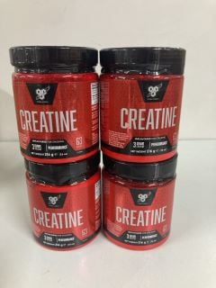 4 X BSN CREATINE 216G - UNFLAVOURED - BEST BEFORE: 11/2024 (SEALED)