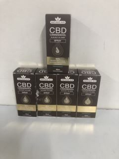 5 X NATURES AID CBD MCT OIL BASED SPRAY 10ML (SEALED) (18+ ID REQUIRED)