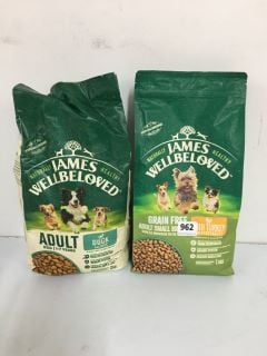 2 X JAMES WELLBELOVED GRAIN FREE ADULT SMALL BREED - BEST BEFORE 29/01/26