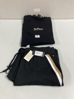 BOSS TRACK BOTTOMS - SIZE: L & BOSS LONG SLEEVE TOP - SIZE: XL