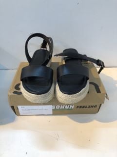 SCHUH VIOLET LOW ESPADRILLE SANDAL UK SIZE 6