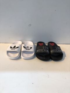 2 X SLIDERS INC ADIDAS SLIDERS  4