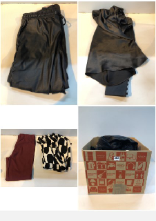 BOX OF CLOTHES IN VARIOUS SIZES AND DESIGNS