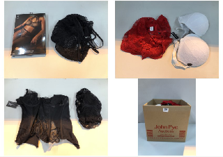 BOX OF CLOTHES IN VARIOUS SIZES AND DESIGNS