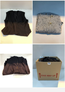 BOX OF CLOTHES IN VARIOUS SIZES AND DESIGNS